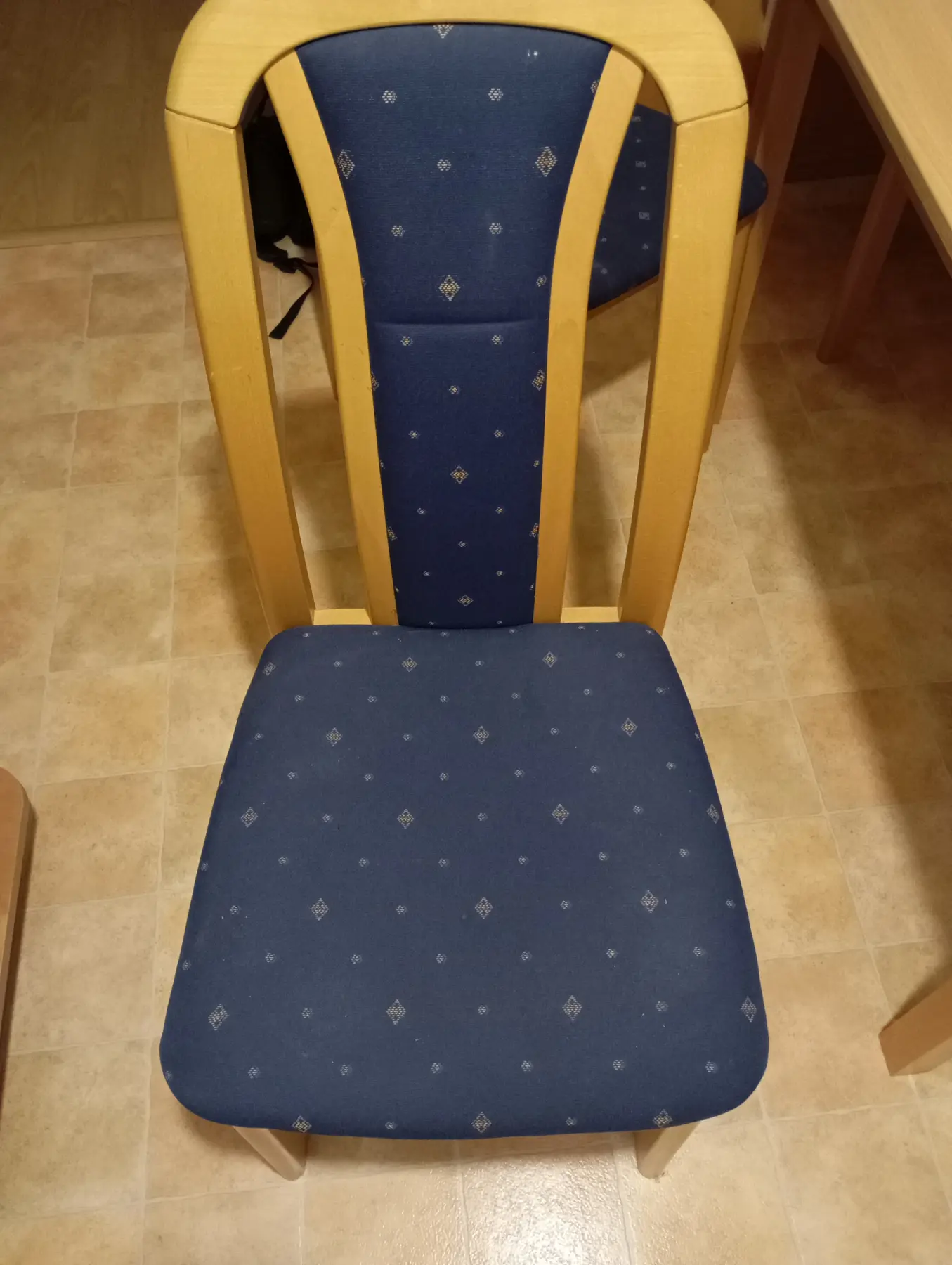 Tepování židle - ukázka 4